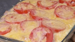 Куриное филе с пластинами картофеля под сыром и томатами в духовке!