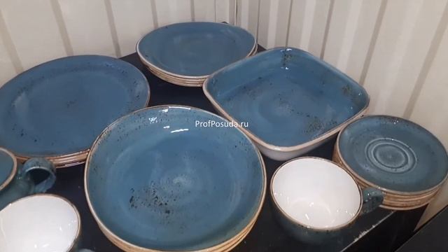 Английская синяя посуда Craft Blue Steelite смотреть онлайн