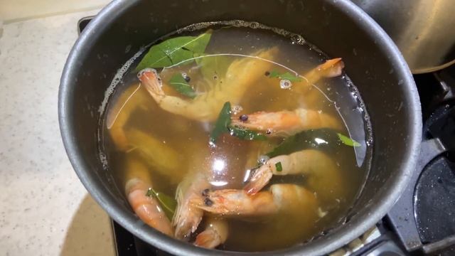 Вареные креветки, простой и вкусный рецепт смотреть онлайн