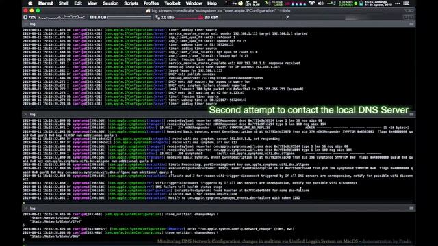 Network DNS Troubleshooting Via Unified Log On MacOS
