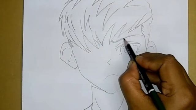 Easy anime drawing || How to draw anime step by step || Easy drawing for beginners смотреть онлайн