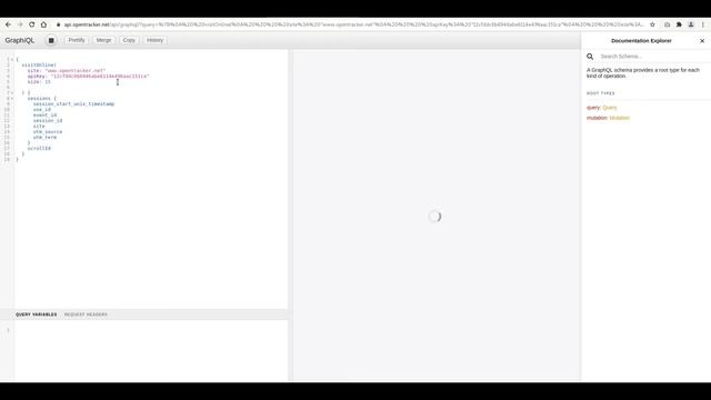 Query Opentracker OT4 API visit online using GraphQL смотреть онлайн