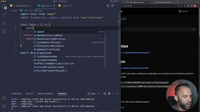 Next JS Authentication - Sign In With Google (NextAuth.js) смотреть онлайн