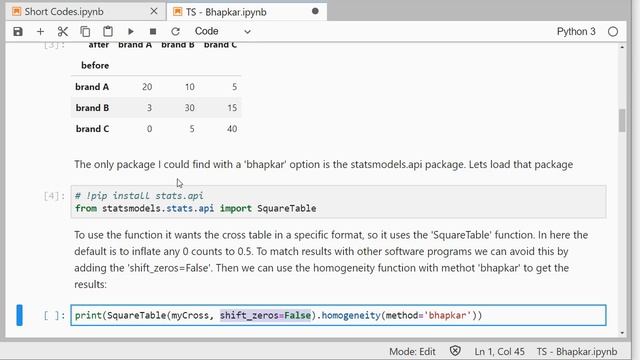 Python - Bhapkar test смотреть онлайн