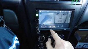 2 дин магнитола 7010b в ниссан алмера классик, плюс камера заднего вида