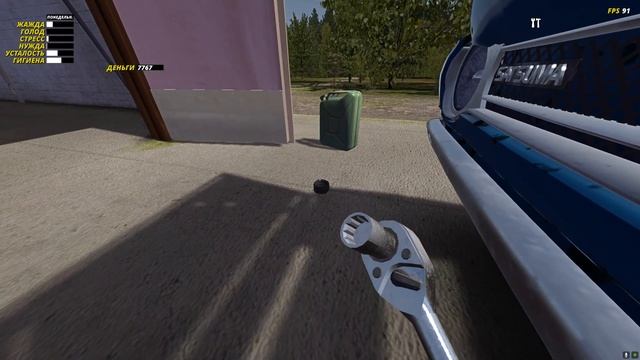 #5 - НАСТРОЙКА ДВИГАТЕЛЯ: КЛАПАНА, КАРБЮРАТОР и ТРАМБЛЕР. СХОД РАЗВАЛ КОЛЁС - My Summer Car смотреть онлайн