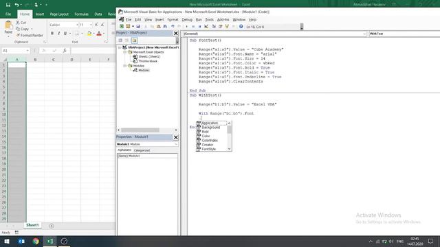 Excel VBA - Dərs 3.2 - "With" əmri смотреть онлайн