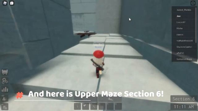 Winter Updated! Escape to section 6 from UPPER MAZE "SECRET HANGOUT" at Maze Trials games in Roblox смотреть онлайн