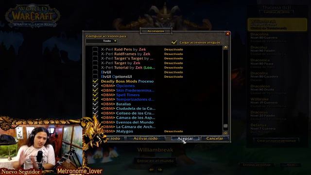 Addoms básicos para jugar World of Warcraft (Wotlk) version 3.3.5a смотреть онлайн