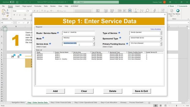 National RTAP Cost Allocation Calculator Video: Service Data (Excel Application) смотреть онлайн