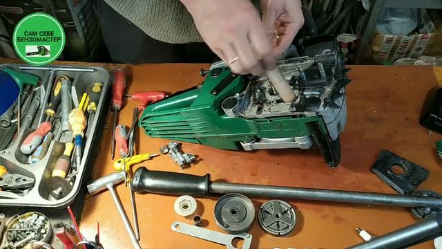 Замена маслонасоса на бензопиле. смотреть онлайн