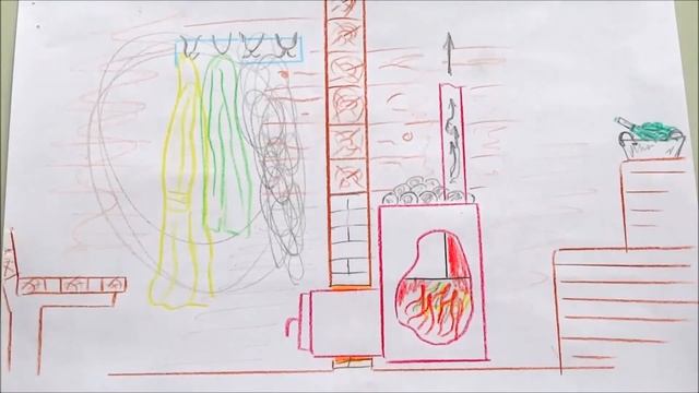 Печь топка из предбанника / To mortgage firewoods in the stove of bath-house from the room of res смотреть онлайн