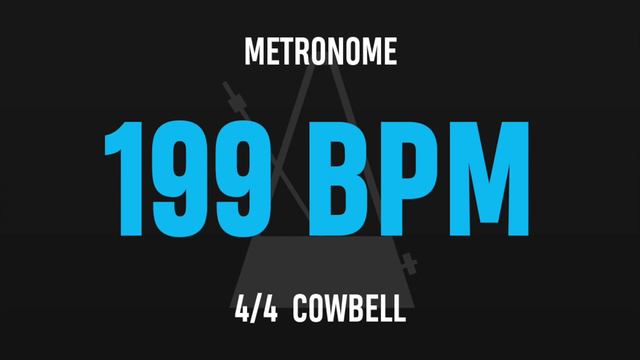 199 BPM 4/4 - Best Metronome (Cowbell) смотреть онлайн