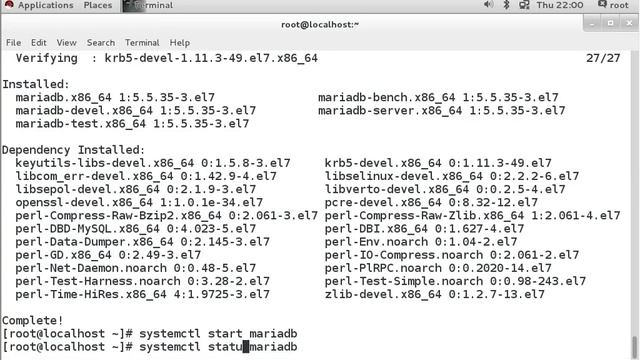MariaDB on RHEL7 смотреть онлайн
