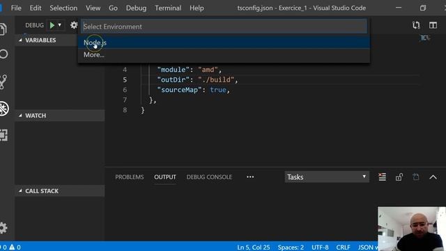 Typescript - debugging with visual studio (code - 2019) смотреть онлайн