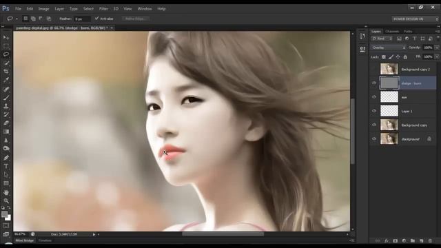 Photoshop Tutorial Photo Effects - Digital Painting Effect смотреть онлайн