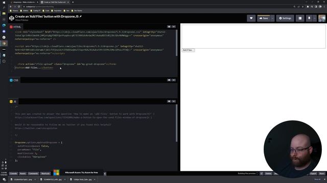 How to add an upload button with Dropzone JS [ that actually works ] смотреть онлайн