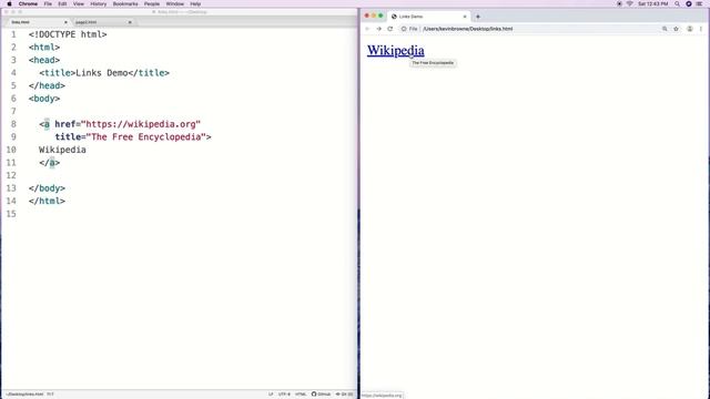 HTML Links Tutorial смотреть онлайн