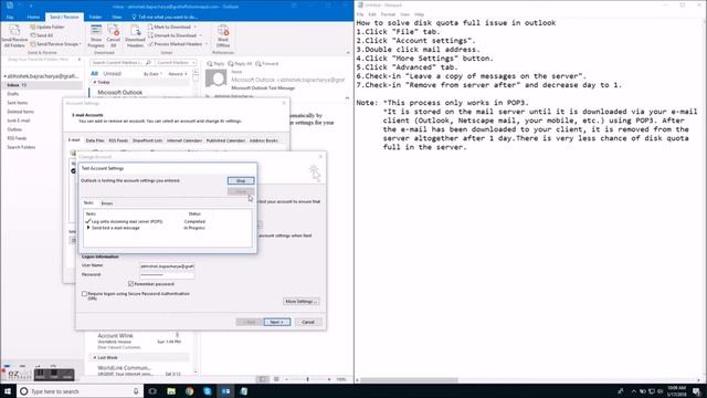 How to solve quota exceeded issue in Microsoft Outlook 2016 смотреть онлайн