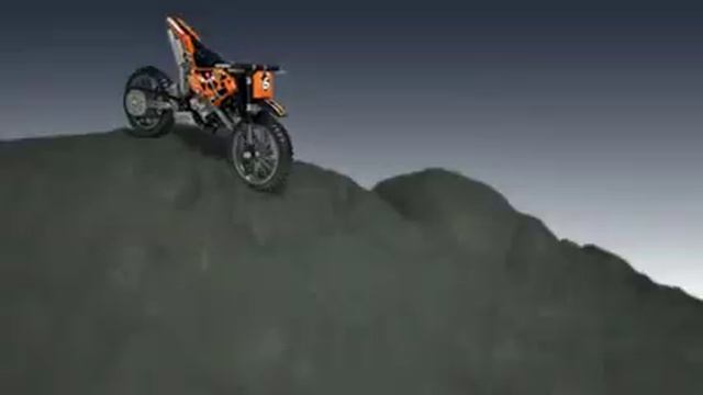 LEGO Technic 42007 - Кроссовый мотоцикл смотреть онлайн