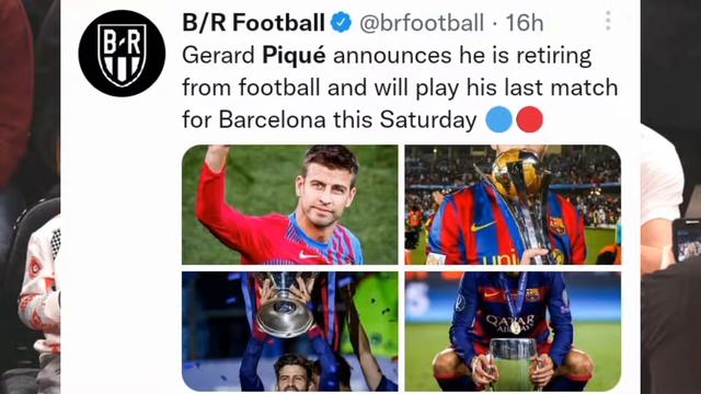 Word React On Gerard Piqué Retirement From Barça смотреть онлайн