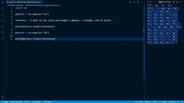 Regular Expressions - 06 - Search for Digit and Non Digit Characters смотреть онлайн