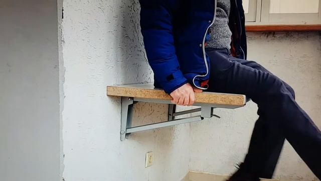 Крепкий простой откидной стол "Простор" для кухни, балкона, гаража. смотреть онлайн