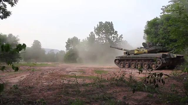 New party T-84-N stronghold trials at Royal Thailand Army in 2015 year. смотреть онлайн