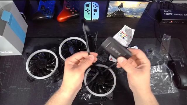 upHere 120mm RGB Computer Case Fans LED Silent Fan смотреть онлайн