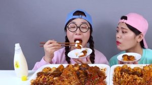 Острая еда, морепродукты, варка, корейский мукбанг ДОНА DONA