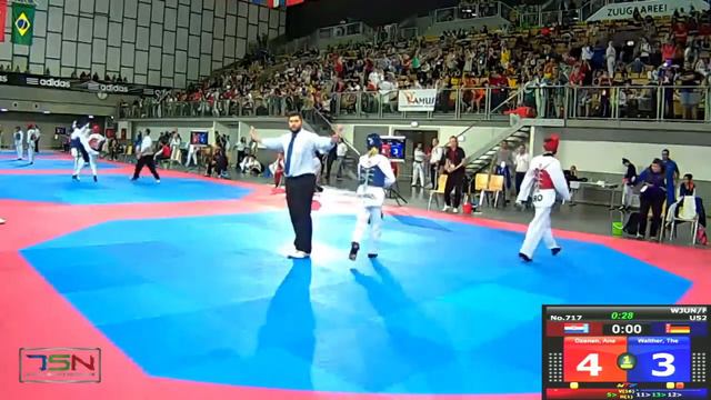 717-Walther, Theresa LANDESKADER SACHSEN (GER) vs Dzanan, Ana TAEKWONDO CLUB DIV KNIN (CRO) 7-14 смотреть онлайн