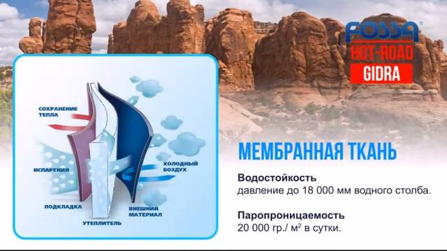 FOSSA GIDRA - Летний влагозащищенный костюм из мембранной ткани