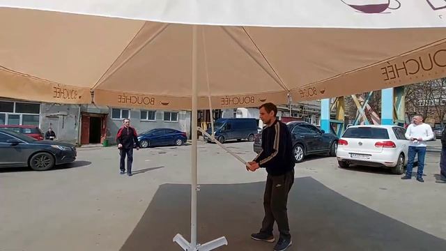 уличный зонт 4х4 с логотипами, Novatent