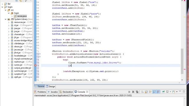 utilisation de java mysql pour connexion a la base des donnees avec eclipse (darija maroc) смотреть онлайн