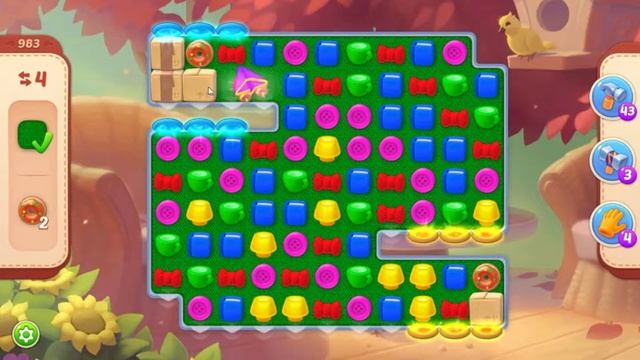 Homescapes.  983 уровень.