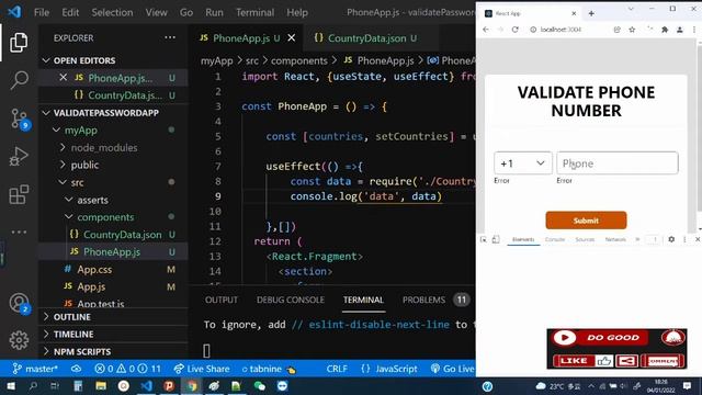 #13 Validate Phone Input with React Hook Form v7 - React Micro Project for Beginners смотреть онлайн