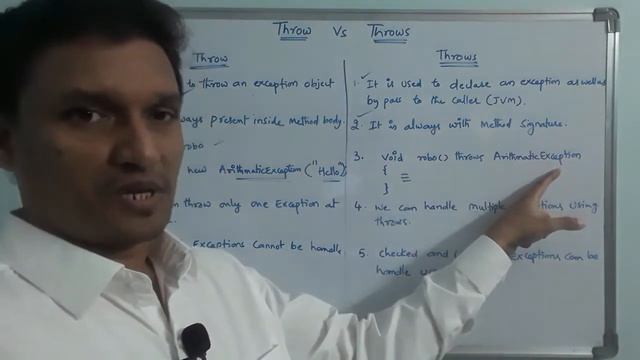Throw Vs Throws in Java | Difference between Throw and Throws in Java | Exception Handling | Java смотреть онлайн