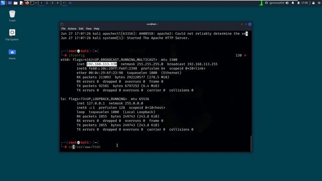 How to download and run Apache Server2on Kali Linux|كيفيه تحميل وتشغيل سرفر الابتشي2علي الكالي لينك смотреть онлайн