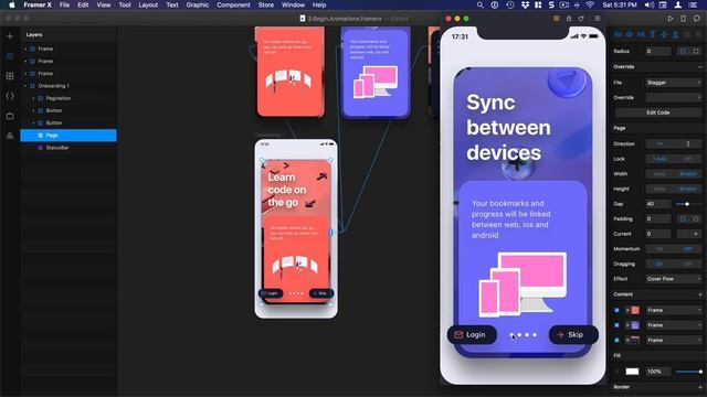 Animations and Page Interactions in Framer Playground смотреть онлайн