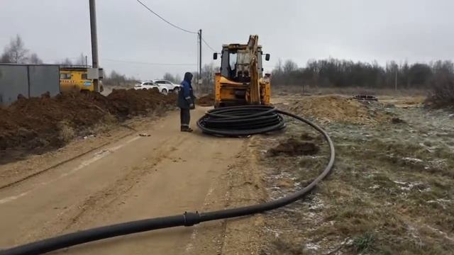 Прокладка газа в коттеджном посёлке и последующий пуск котла смотреть онлайн