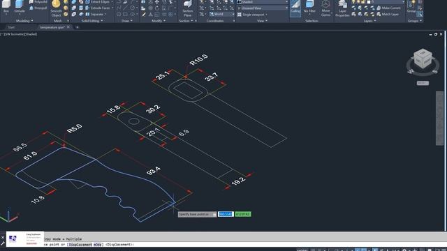 Autodesk, AutoCAD 3D, How to drawing temperature gun, 3D Modeling смотреть онлайн