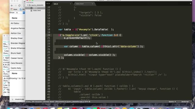 jQuery Data Tables plugin in 7 minutes смотреть онлайн