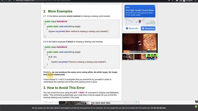 Most common error for Java students - Missing Curly Brace смотреть онлайн