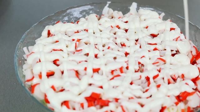 Schneller 10 Minuten Crab Stick Salat