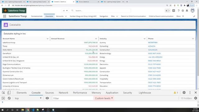 Datatable Styling in LWC | Lightning Web Component смотреть онлайн