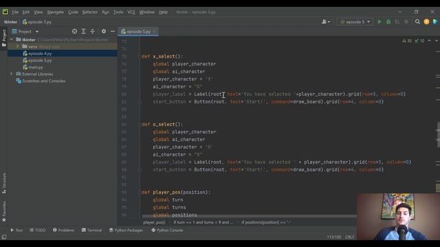 TicTacToe in Tkinter - pt.5! Dynamically resize widgets to fill a screen and span multiple columns! смотреть онлайн