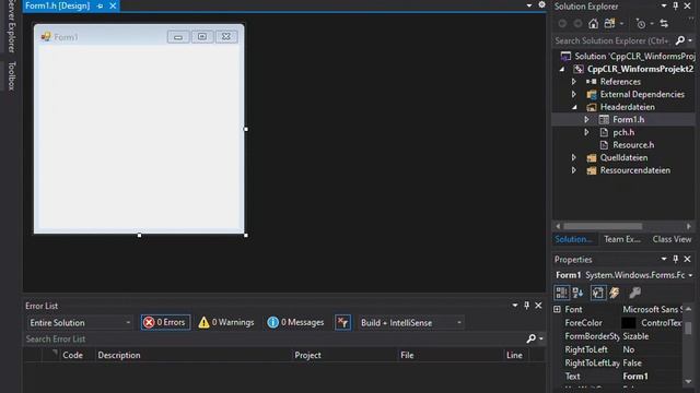 C++ WinForms in Visual Studio 2019 | Getting Started смотреть онлайн
