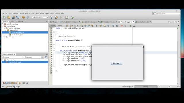 JFrame Modal, cerrar un Jframe con un botón - Java смотреть онлайн