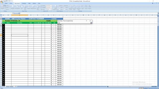 Repeat Row and Column Title on Every Printed Page from Microsoft Excel Page Setup | Tutorial Part смотреть онлайн