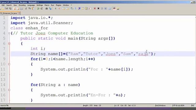 Enhanced For Loop in Java Tamil смотреть онлайн